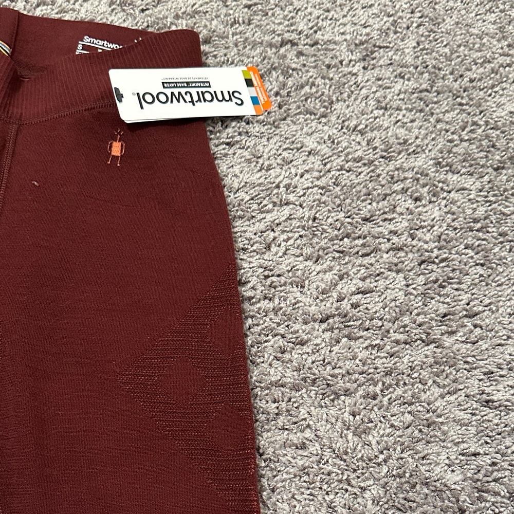 Smartwool Intraknit Women's Base Layer Leggings - Burgundy - Picture 5 of 5